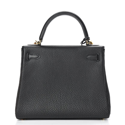 Hermes Togo Kelly Retourne 25 Black 3 of 40