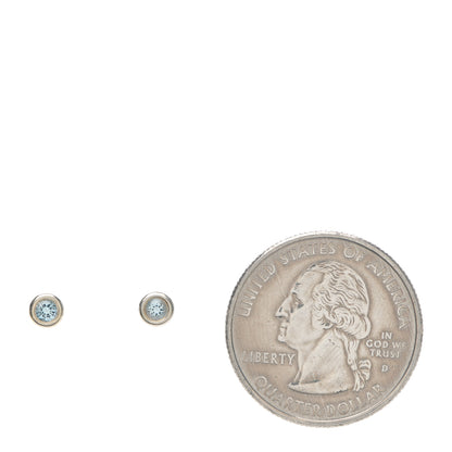 Tiffany Sterling Silver Aquamarine Color By The Yard Earrings 2 of 5