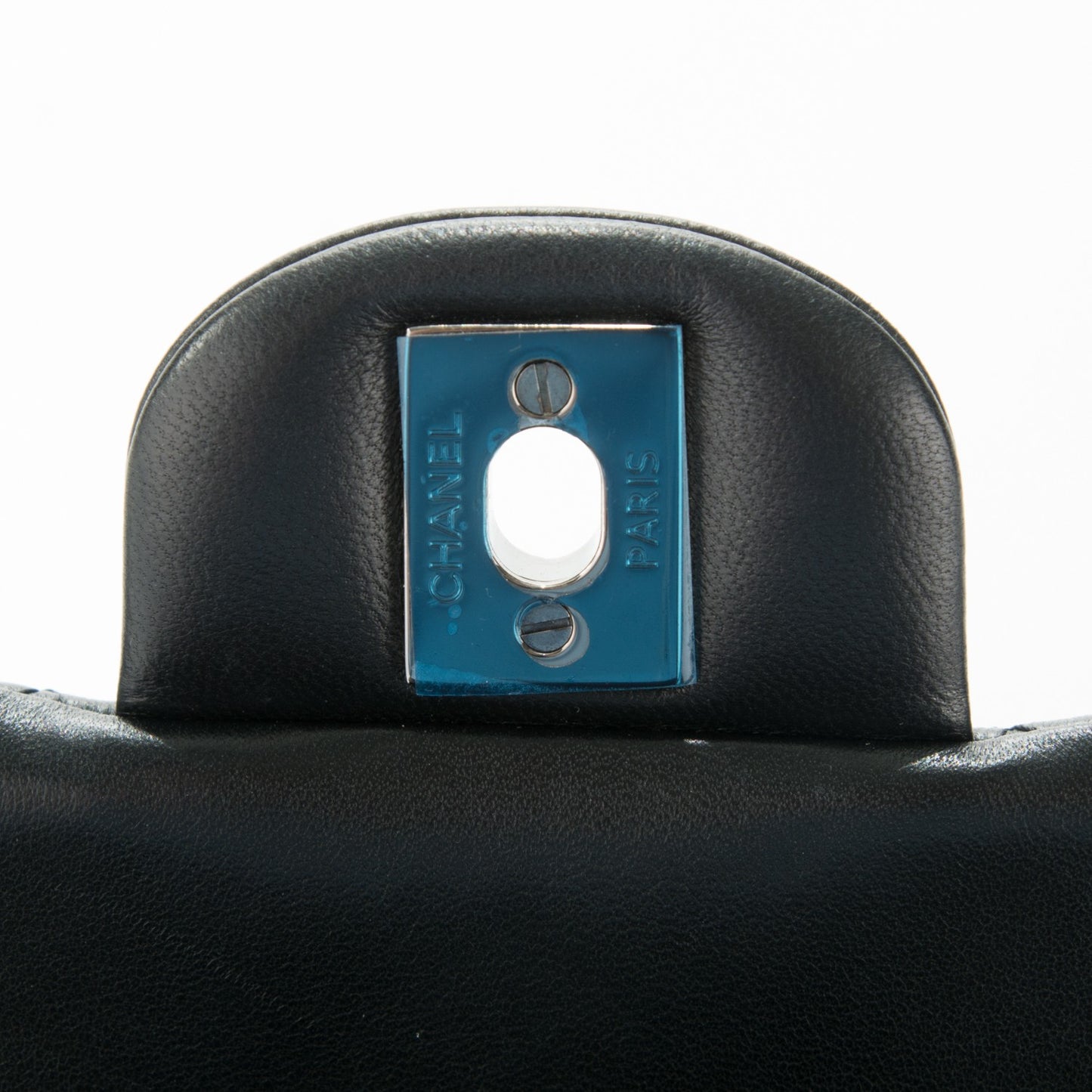 Lambskin Quilted Mini Square Flap Black