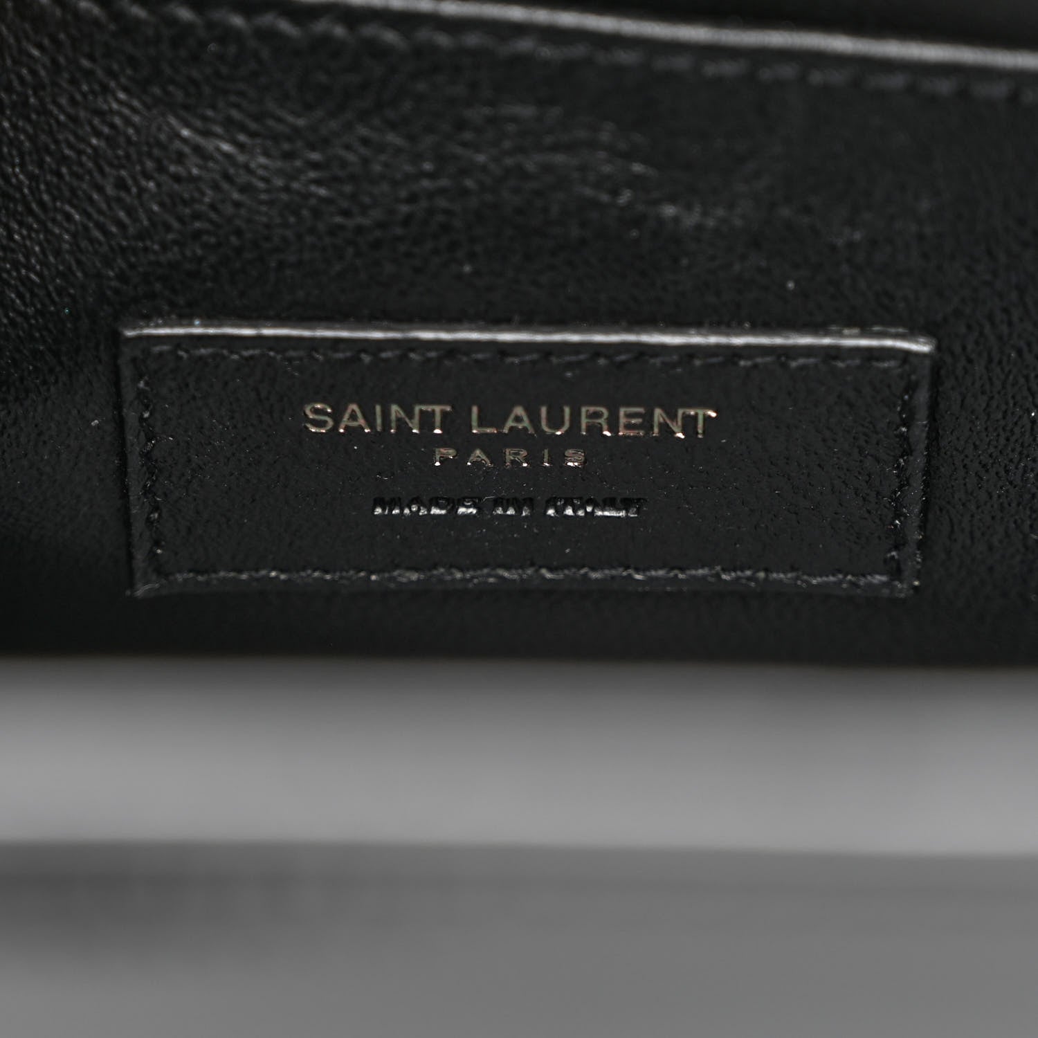 Saint Laurent Ribbed Patent Calfskin Baby Sac De Jour Black 8 of 13