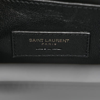 Saint Laurent Ribbed Patent Calfskin Baby Sac De Jour Black 8 of 13