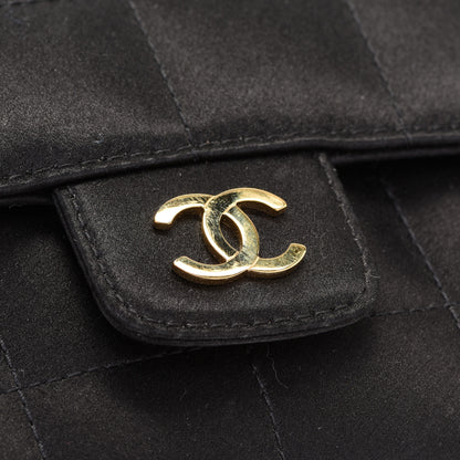 Chanel Satin Chocolate Bar Quilted Rectangular Mini Flap Black 11 of 11