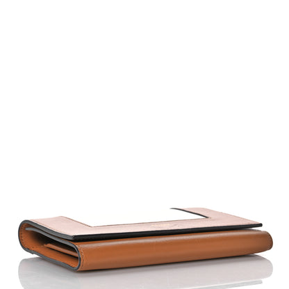 Celine Smooth Lambskin Medium Frame Multifunction Wallet Tan Optic White 4 of 13