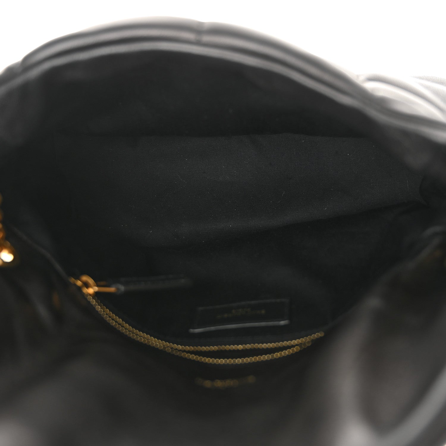 Saint Laurent Lambskin Quilted Small Loulou Puffer Monogram Chain Satchel Black 5 of 10