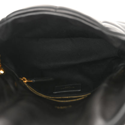 Saint Laurent Lambskin Quilted Small Loulou Puffer Monogram Chain Satchel Black 5 of 10