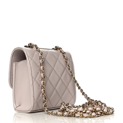 Chanel Lambskin Quilted Mini Trendy CC Clutch With Chain Light Purple 3 of 11