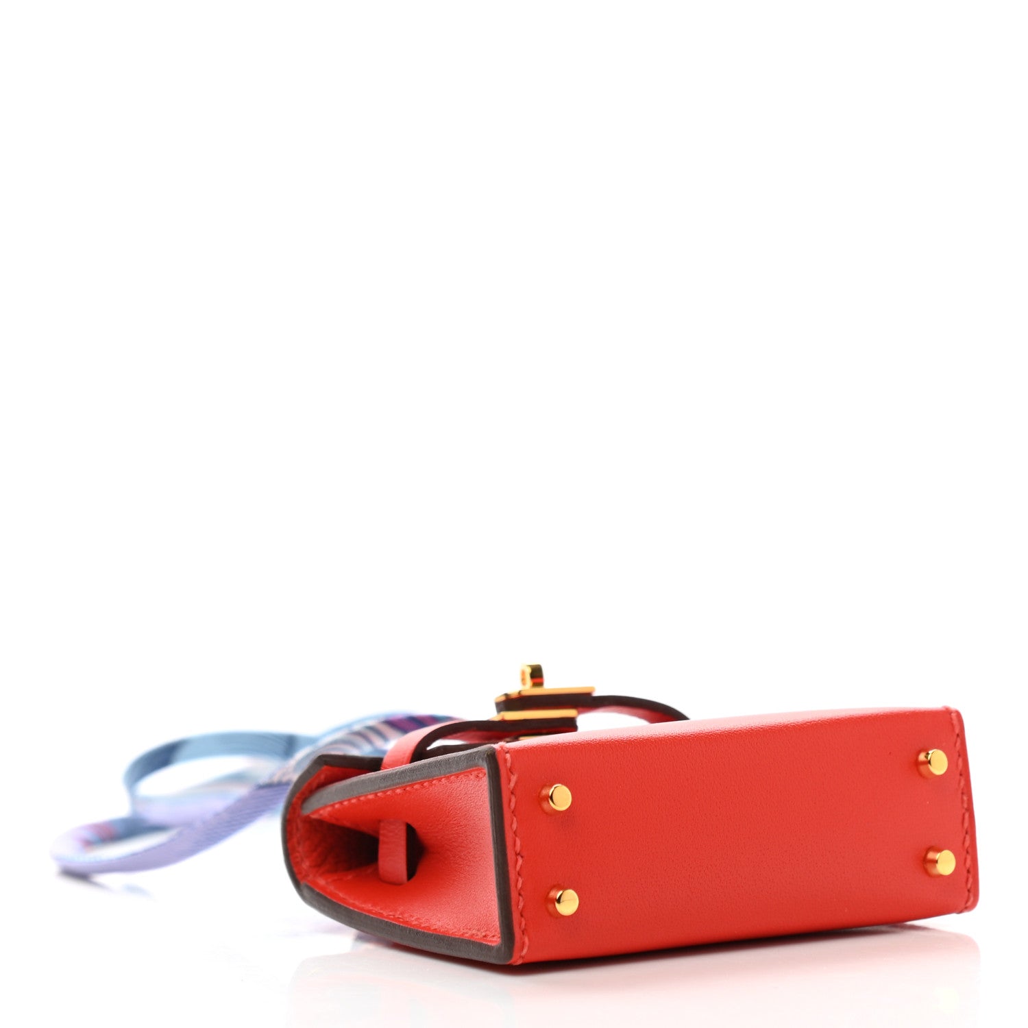 Hermes Tadelakt Mini Kelly Twilly Bag Charm Capucine 3 of 7