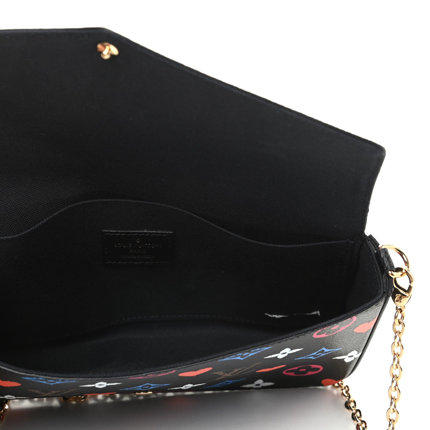 Game On Felicie Chain Wallet Black