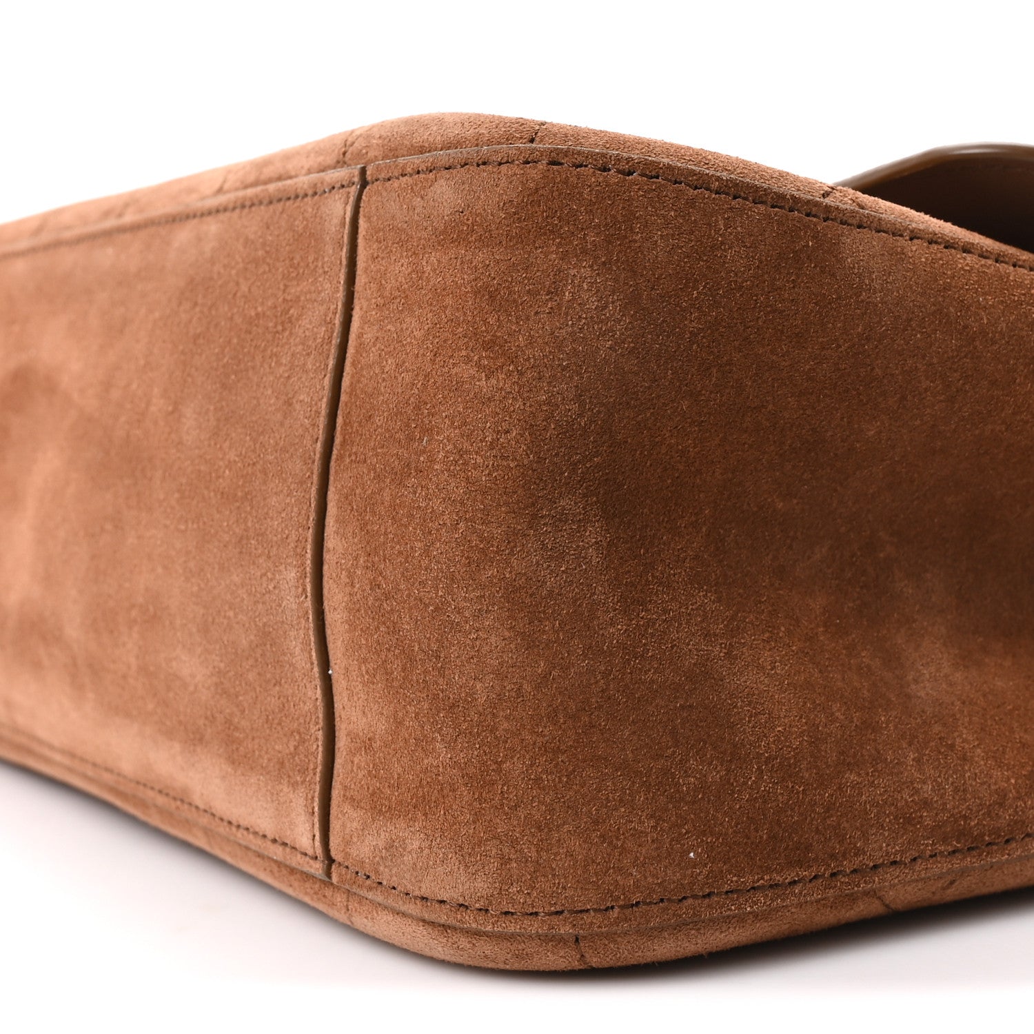 Chanel Suede Calfskin Small Souplissimo Maxi Flap Camel 10 of 11