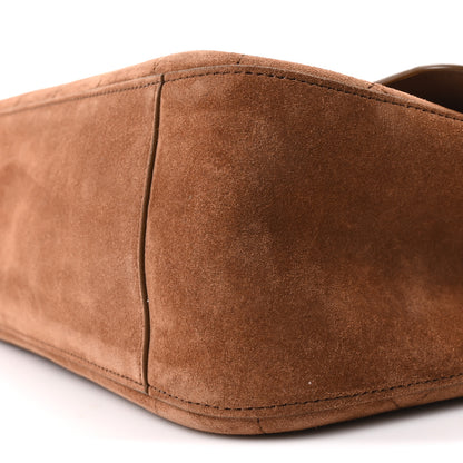 Chanel Suede Calfskin Small Souplissimo Maxi Flap Camel 10 of 11