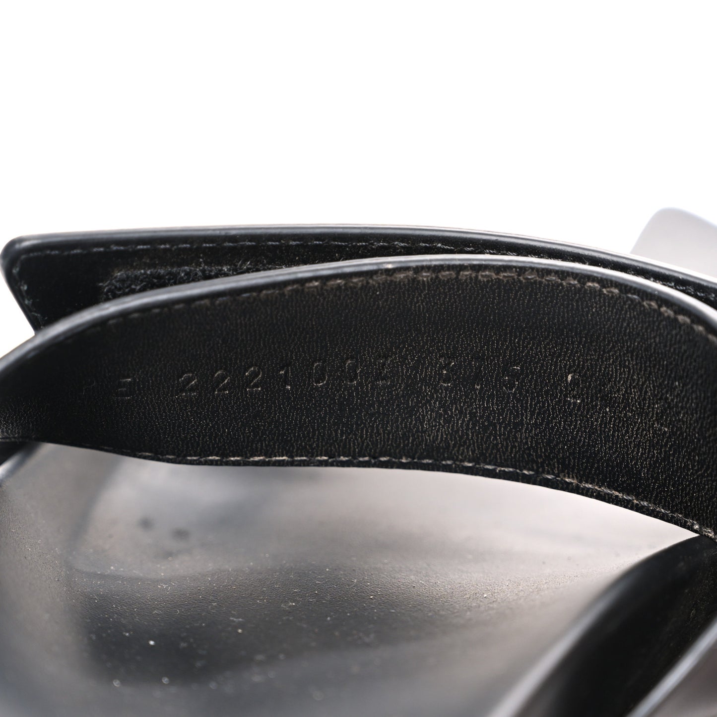 Calfskin Womens Chypre Sandals 37.5 Black