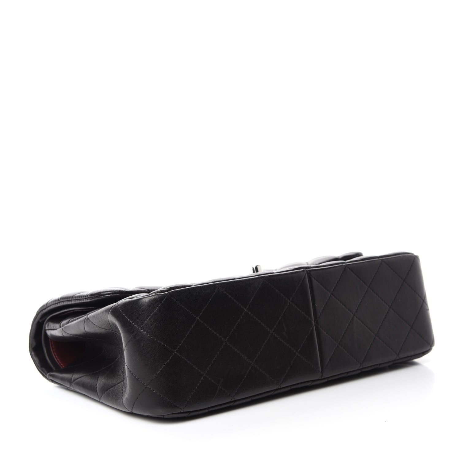 Chanel Lambskin Quilted Jumbo Double Flap Black 4 of 12