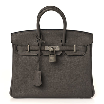 Hermes Togo Birkin 25 Etain 1 of 12