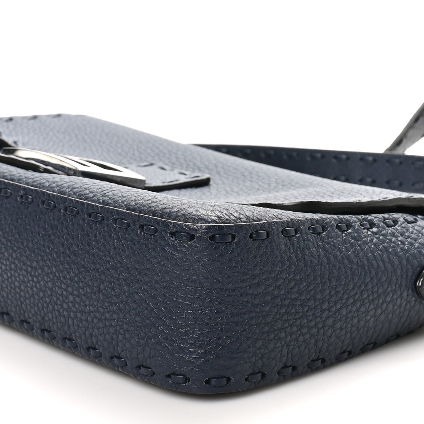 Cuoio Roma Sellerissima Nappa Sintetica Tape Stitch Baguette Notte