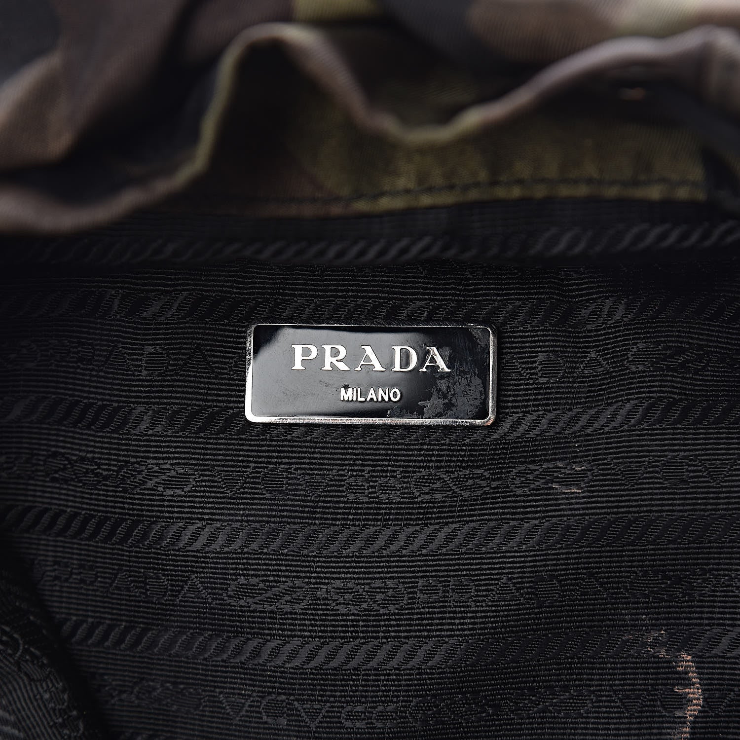 Prada Tessuto Nylon Camouflage Print Cinch Backpack Mimetico 7 of 17
