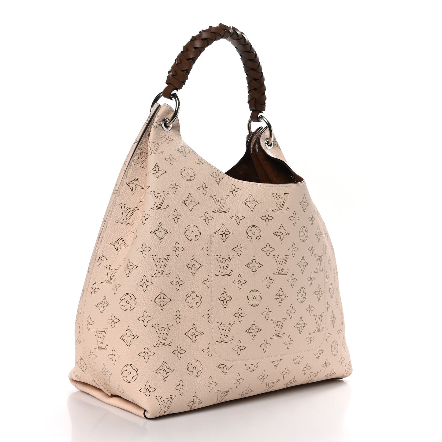 LOUIS VUITTON Mahina Carmel Hobo Creme