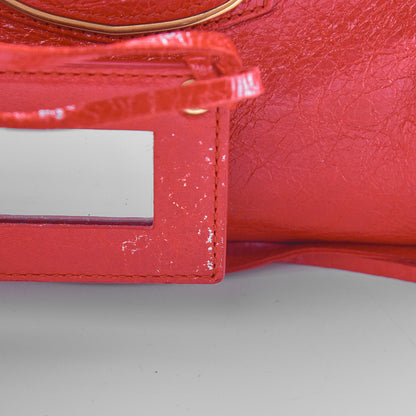 Balenciaga Agneau Gold Metallic Edge Hardware S City Rouge Rubis 13 of 18