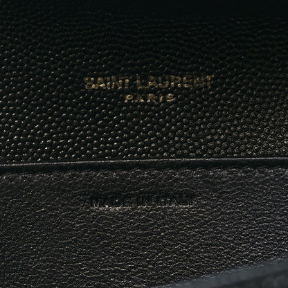 Saint Laurent Grain de Poudre Uptown Chain Wallet Black 8 of 11