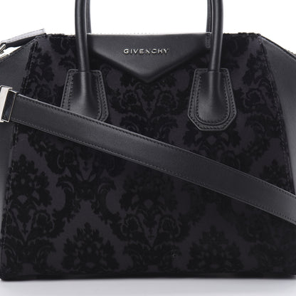 Givenchy Calfskin Velvet Small Devoree Antigona Black 8 of 11