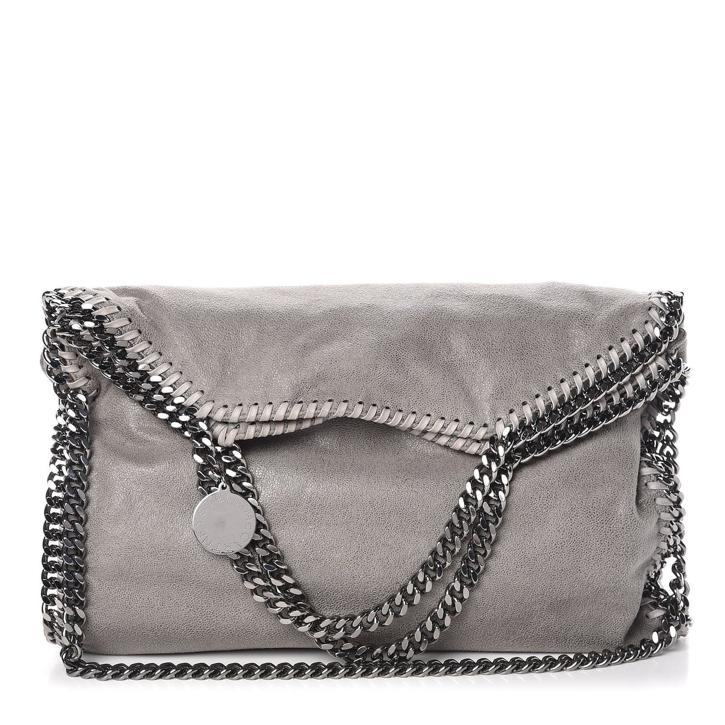 Shaggy Deer Falabella Fold Over Tote Grey