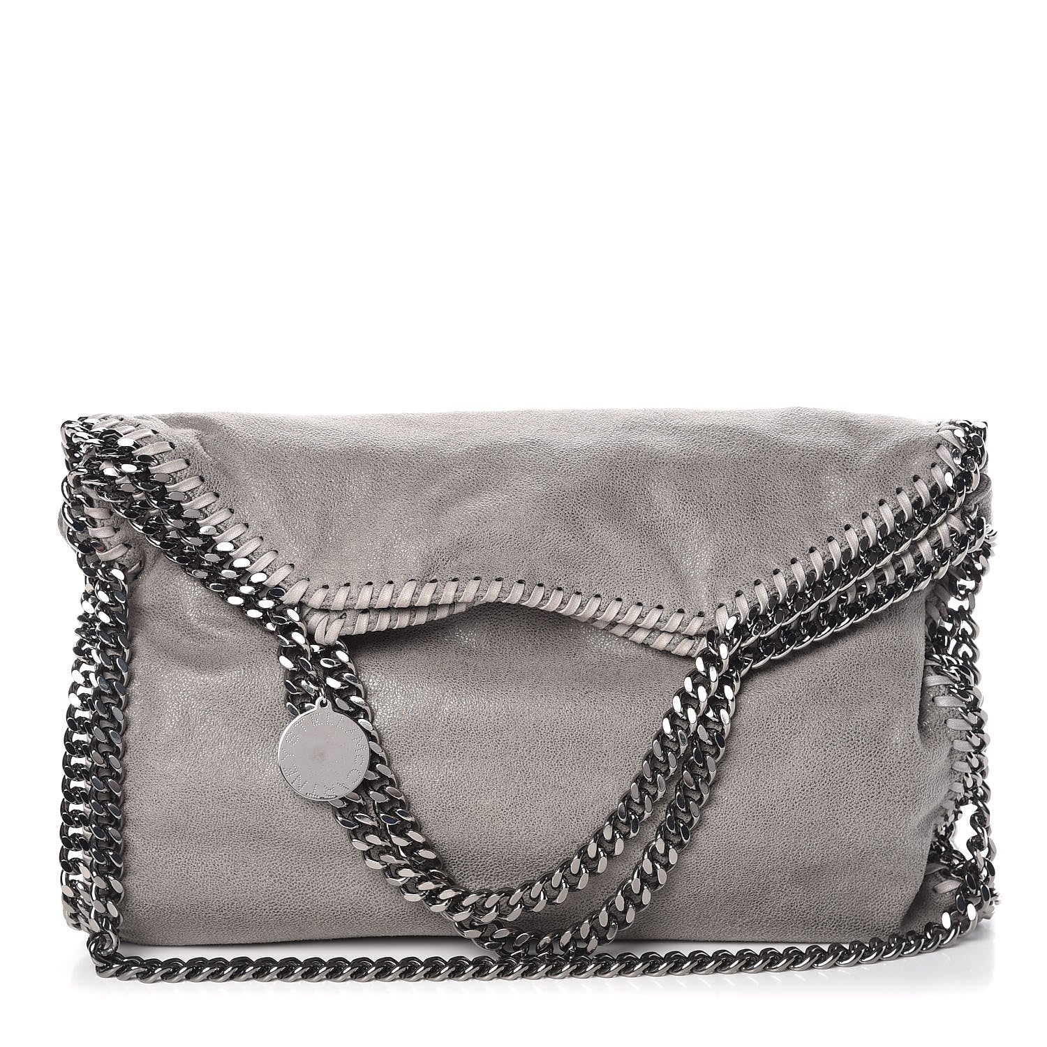 Stella McCartney Shaggy Deer Falabella Fold Over Tote Grey 1 of 7