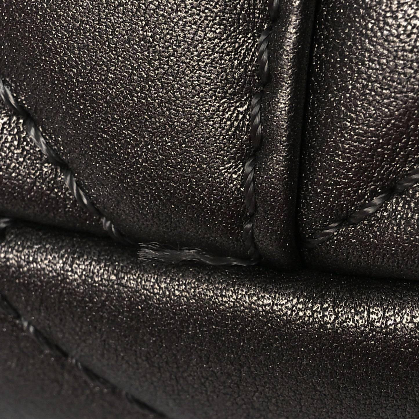 Metallic Lambskin Quilted XXL Travel Flap Bag  Dark Grey