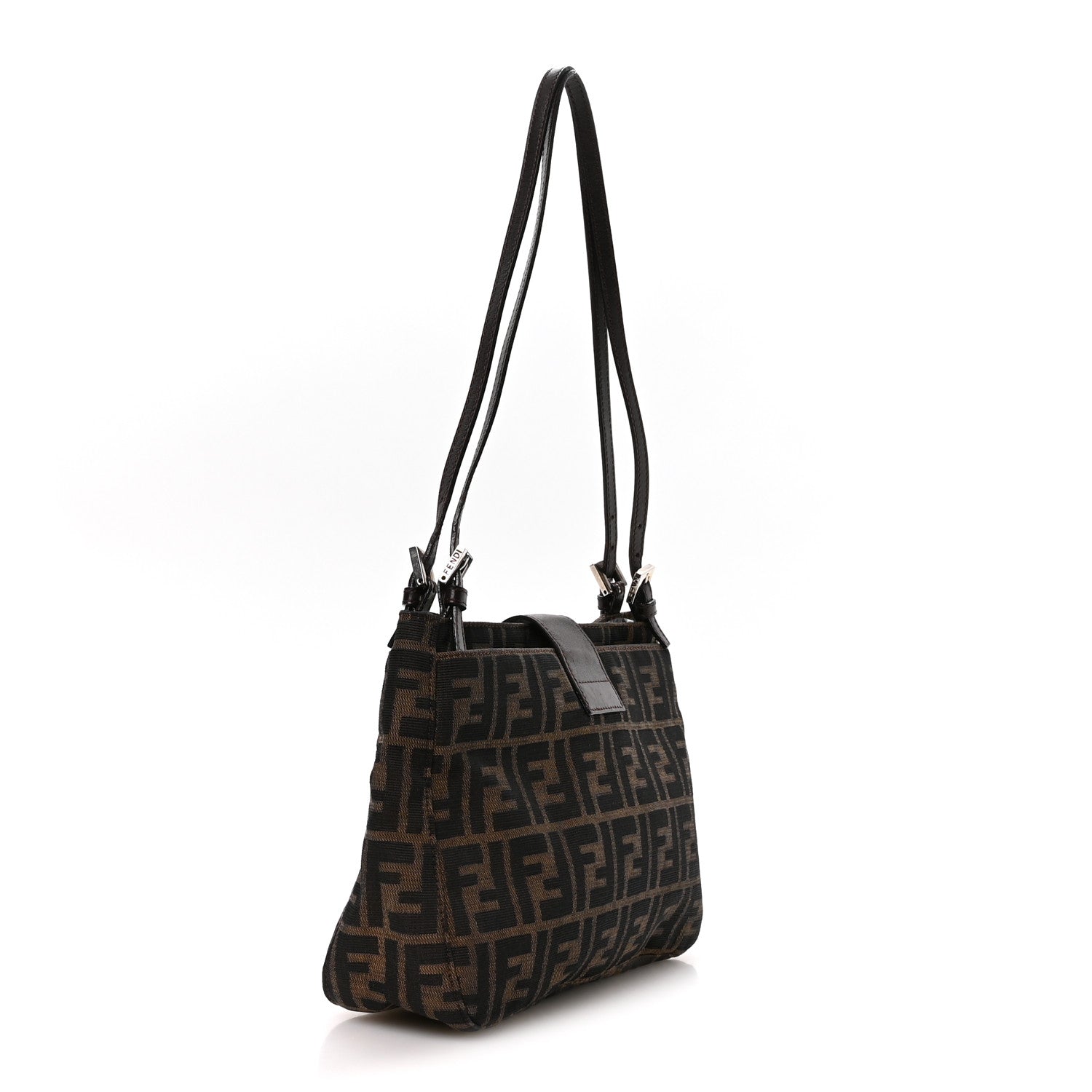 Fendi Zucca Shoulder Bag Tobacco 3 of 9