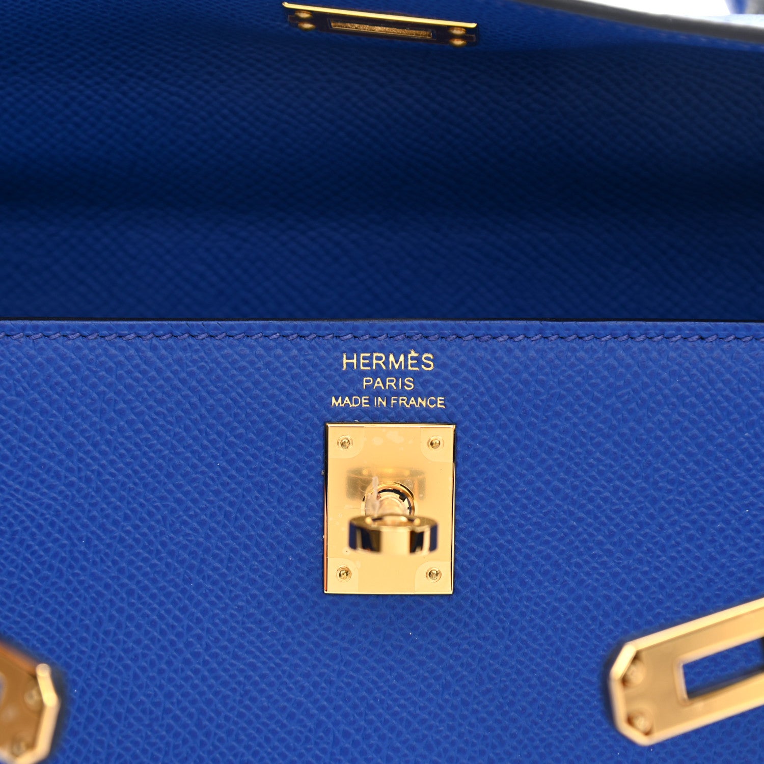 Hermes Epsom Kelly Sellier 25 Bleu Royal 6 of 11