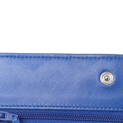 Chanel Patent Quilted Wallet On Chain WOC Dark Blue 12 of 17