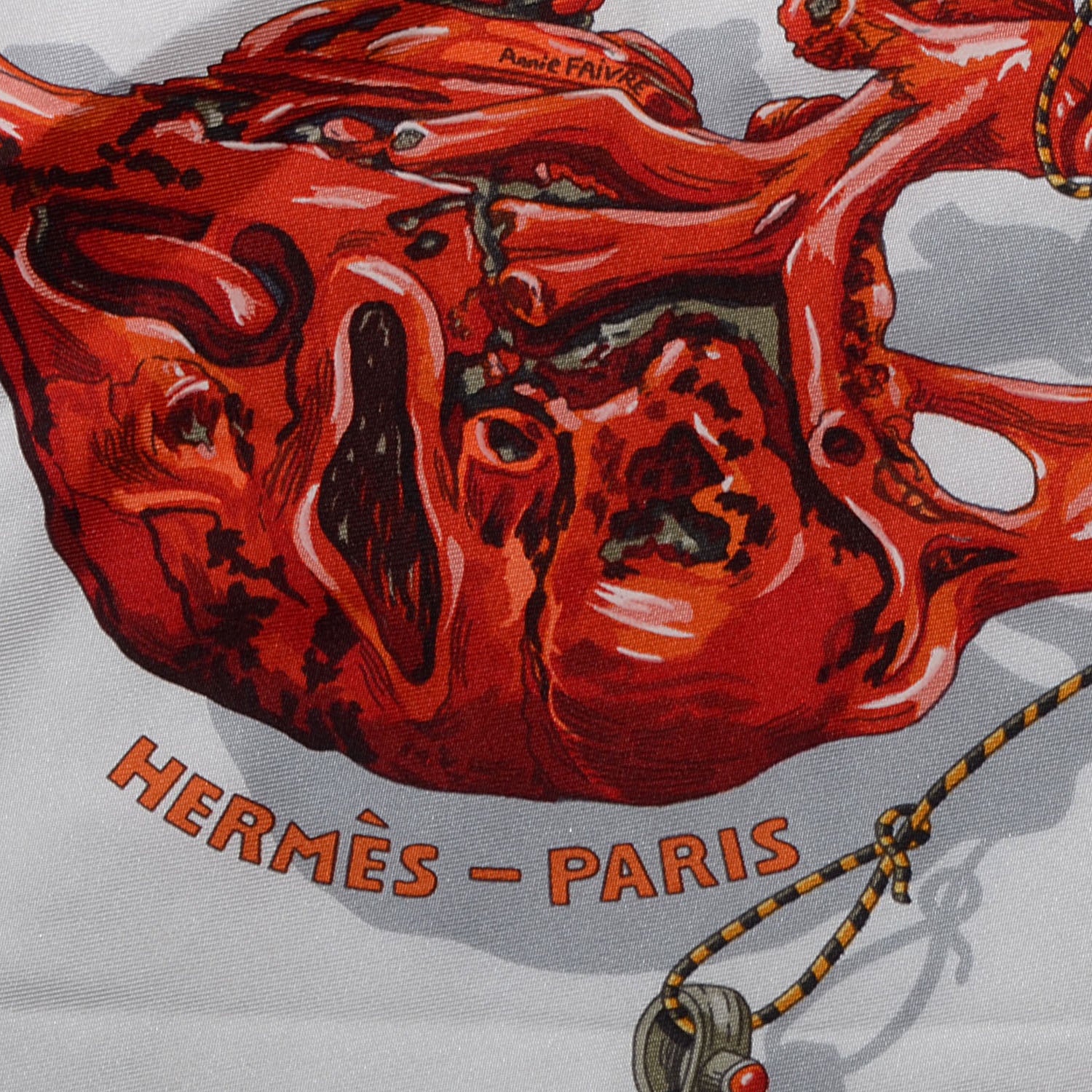 Hermes Silk Reve De Corail Scarf 90 4 of 6