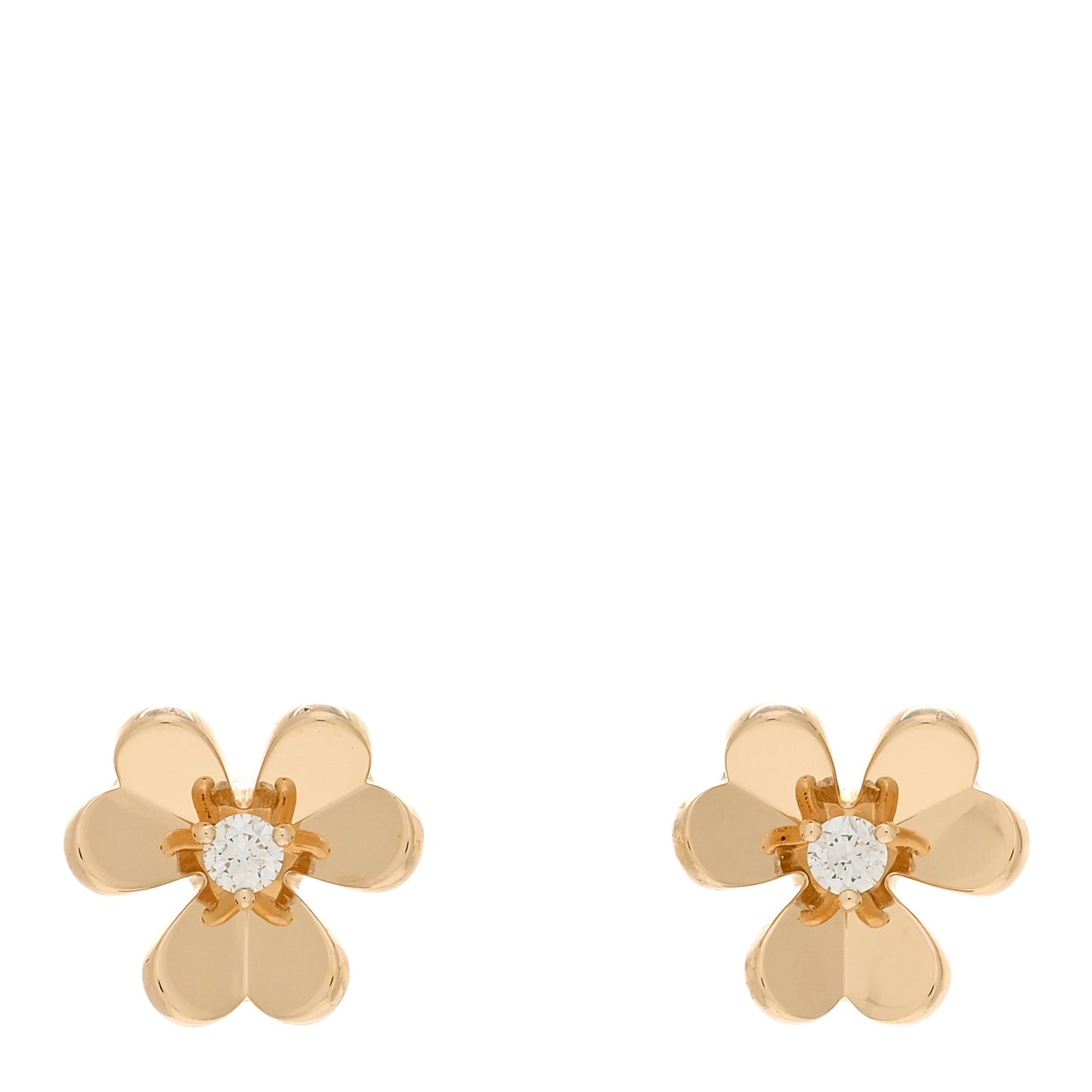 18K Yellow Gold Diamond Mini Frivole Earrings