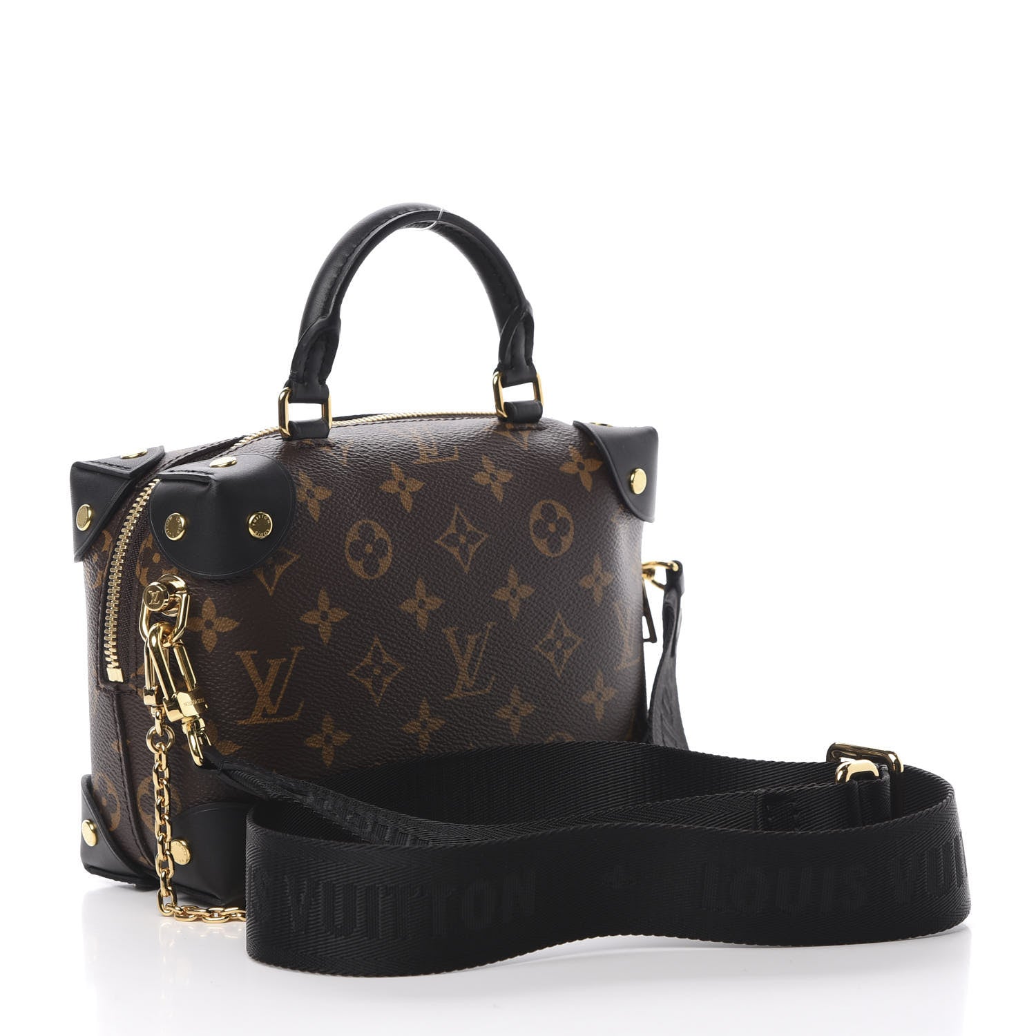 Louis Vuitton Monogram Petite Malle Souple Black 3 of 11