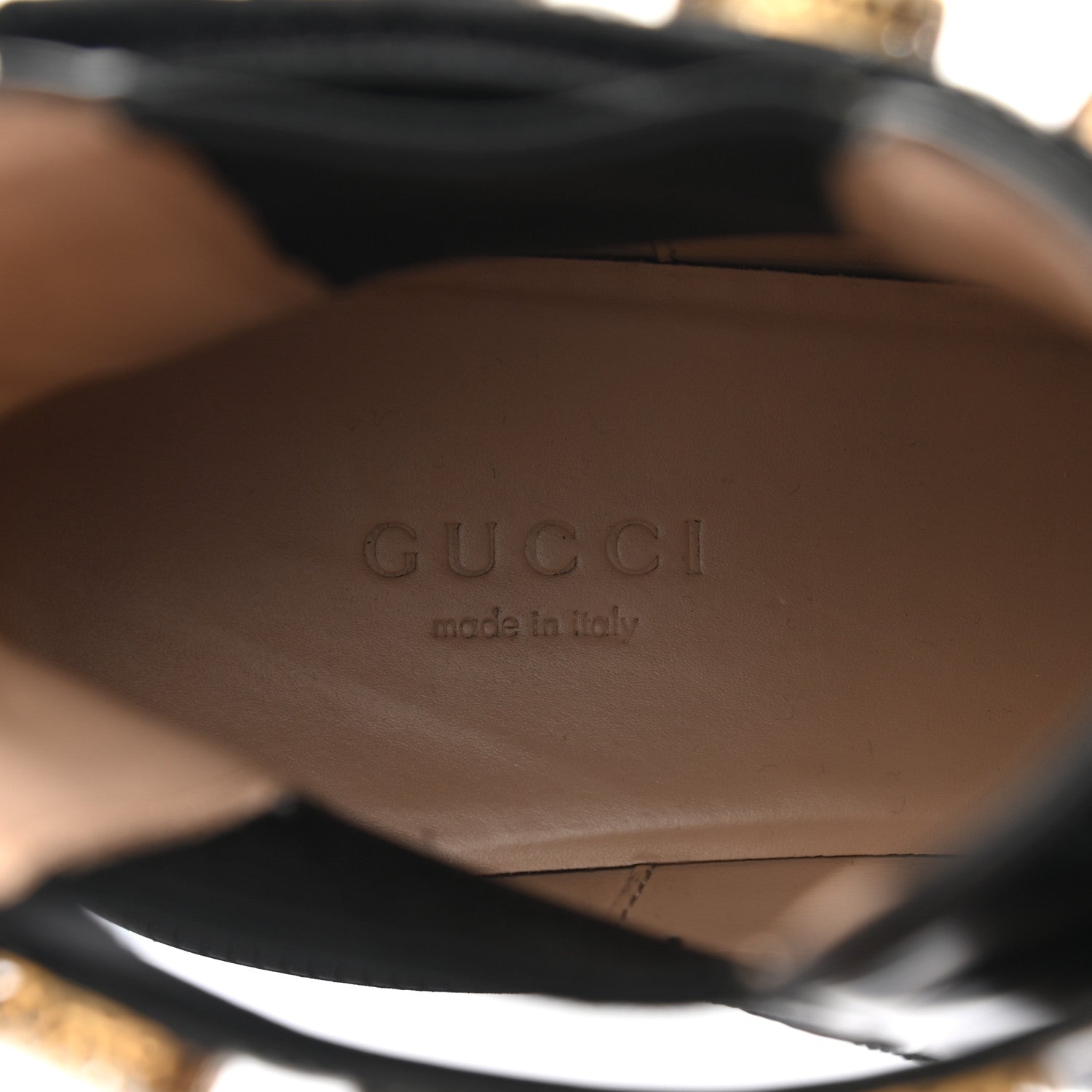 Gucci Calfskin Crystal GG Trip Chelsea Ankle Boots 39.5 Black 9 of 9