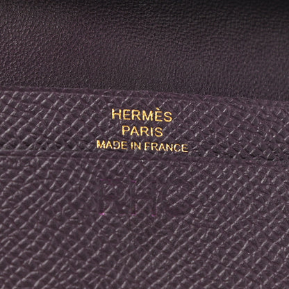Hermes Epsom Mini Bearn Wallet Raisin 6 of 10