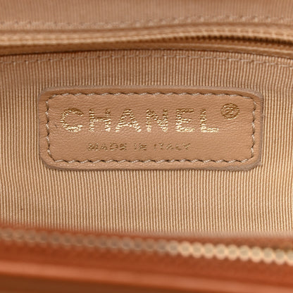 Chanel Calfskin Quilted In The Mix Small Shopping Tote Light Red 5 of 12