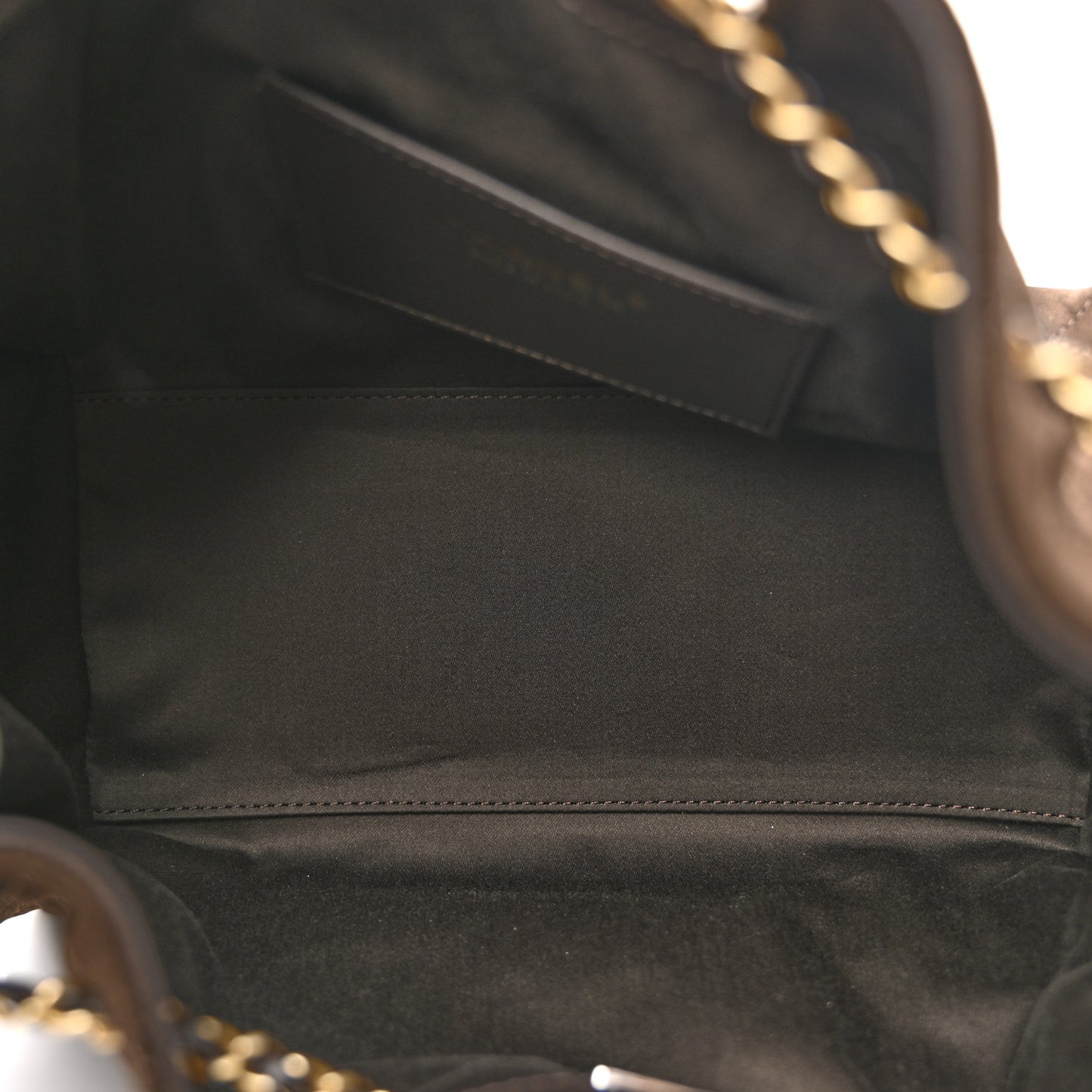 Suede Quilted Small Chanel 25 Handbag Dark Brown