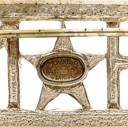 Chanel Star Logo Brooch Gold 3 of 3