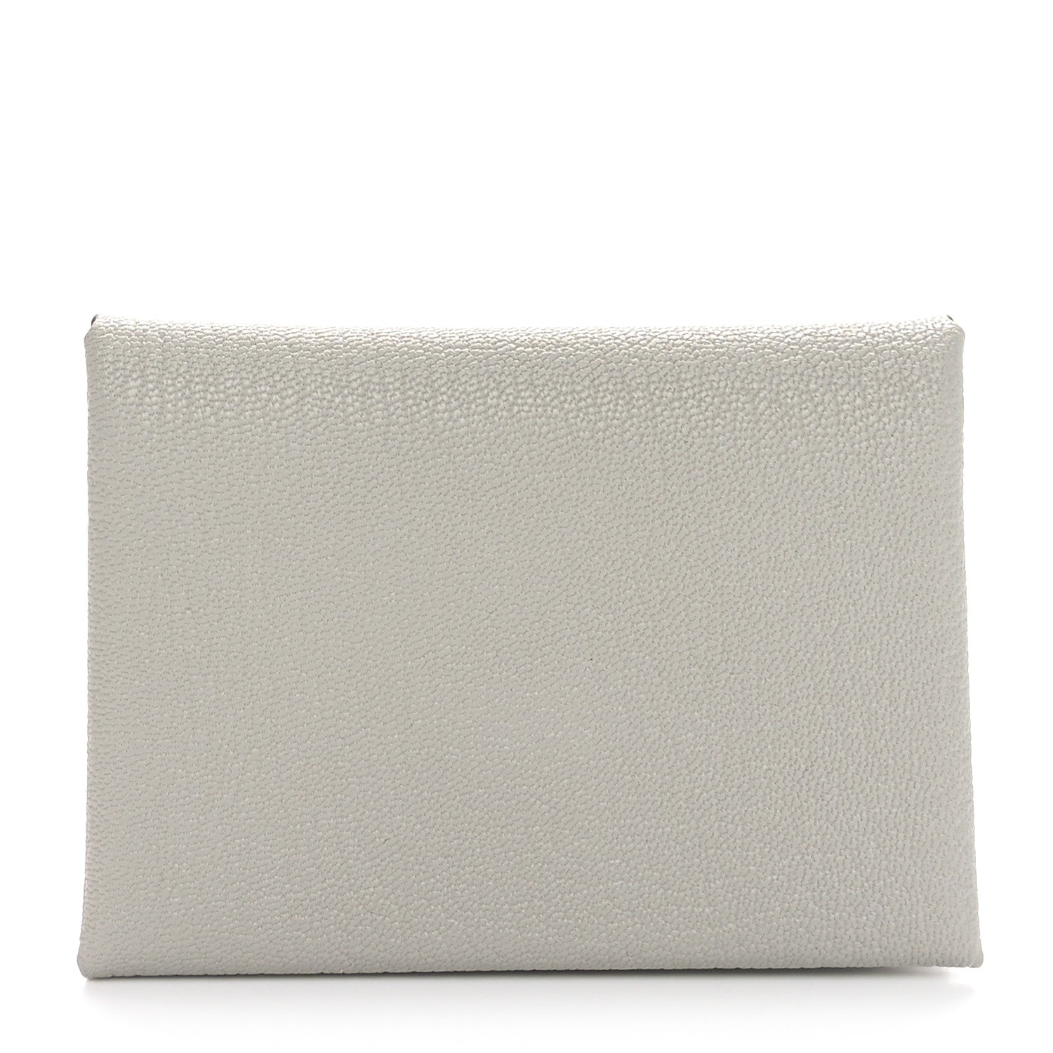 Hermes Chevre Mysore Calvi Duo Card Case Gris Perle 1 of 9