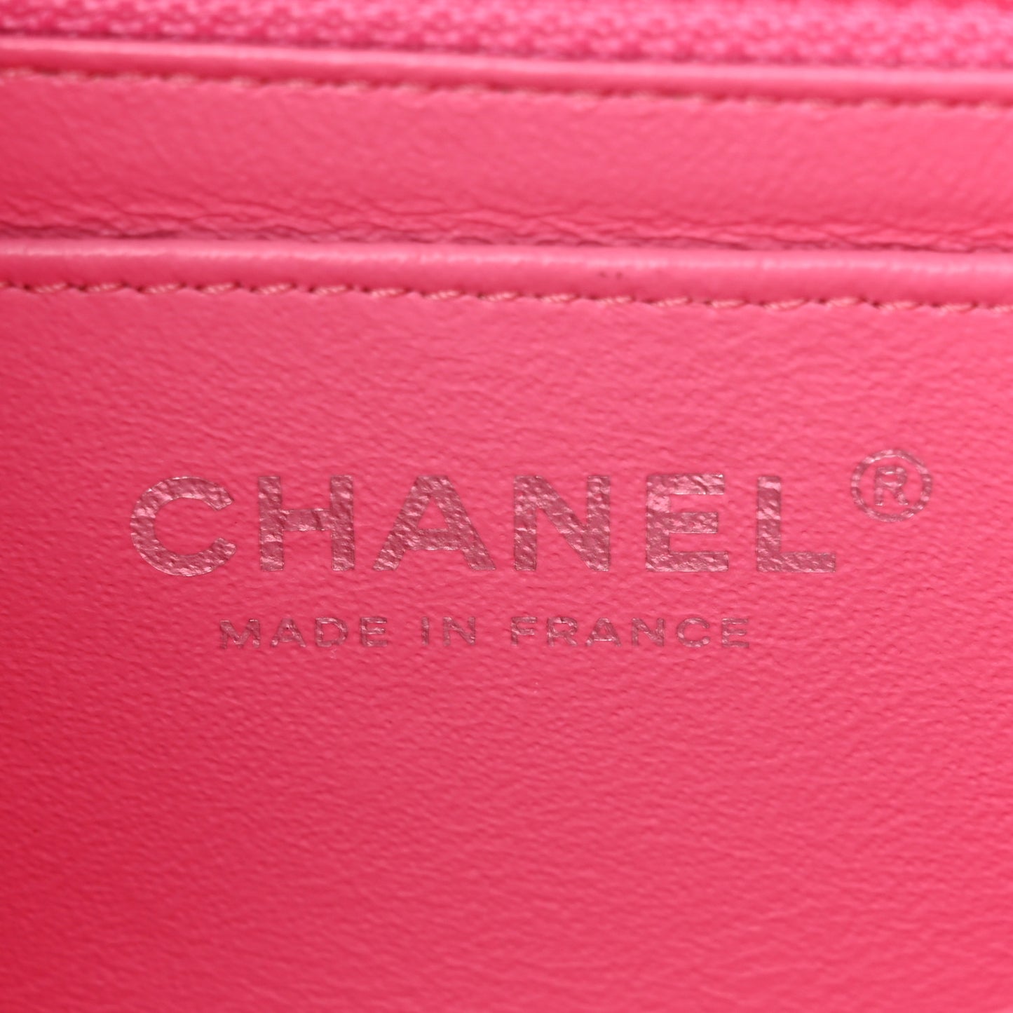 Lambskin Quilted Mini Rectangular Flap Pink