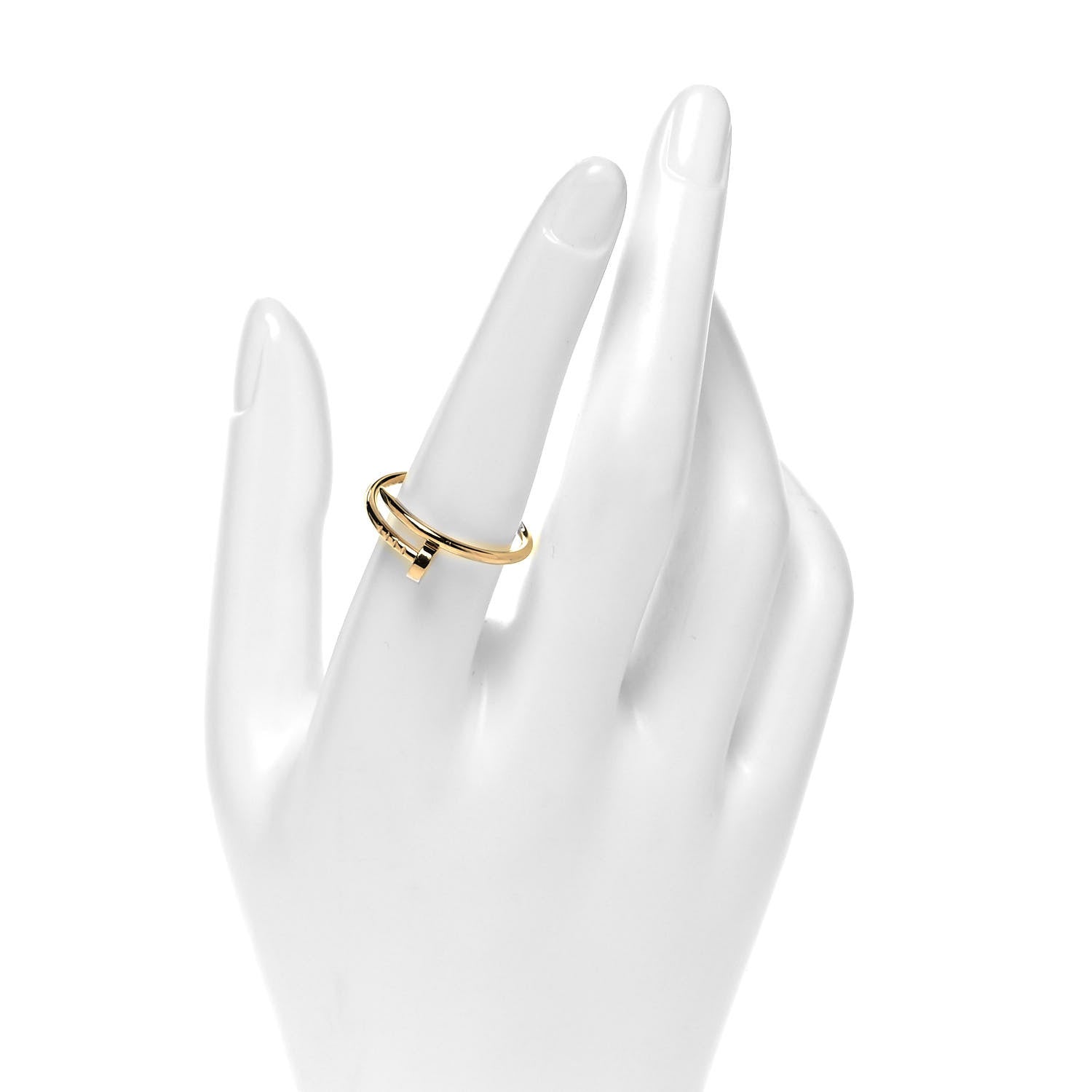 Cartier 18K Yellow Gold Small Juste Un Clou Ring 58 8.25 2 of 5