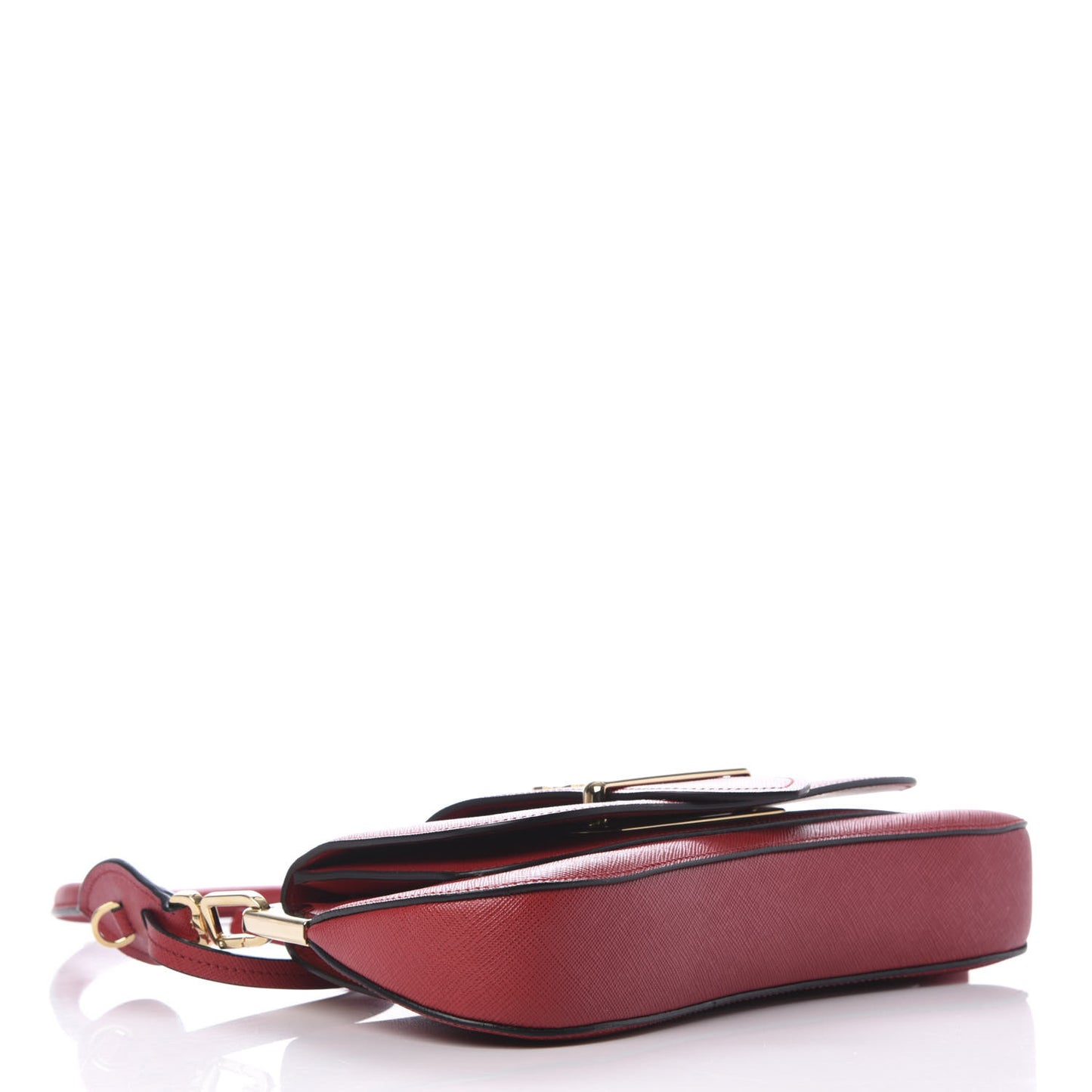 Saffiano Lux Sidonie Shoulder Bag Fuoco