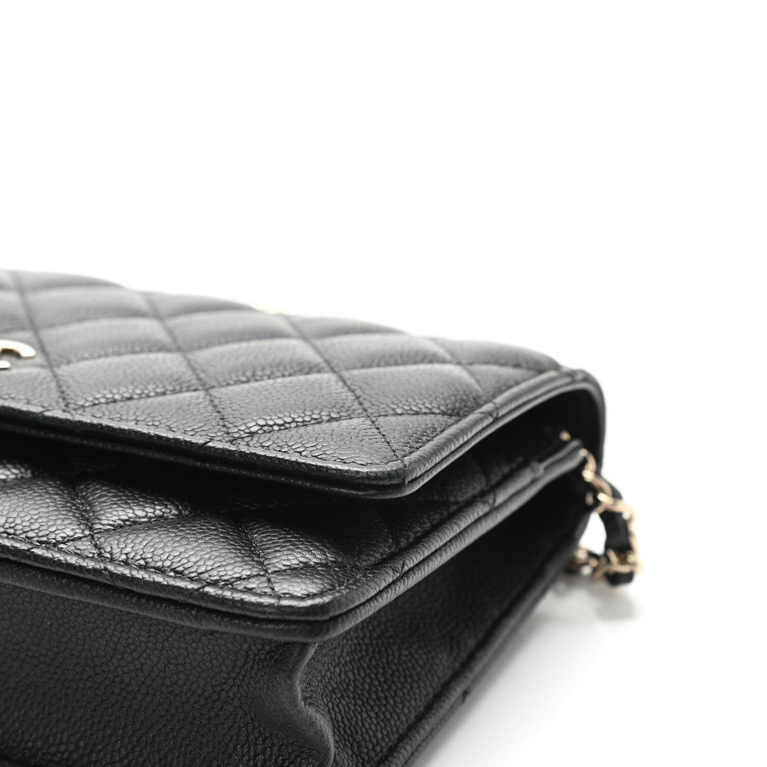 Chanel Caviar Quilted Tiny CC Wallet On Chain WOC Black 11 of 11