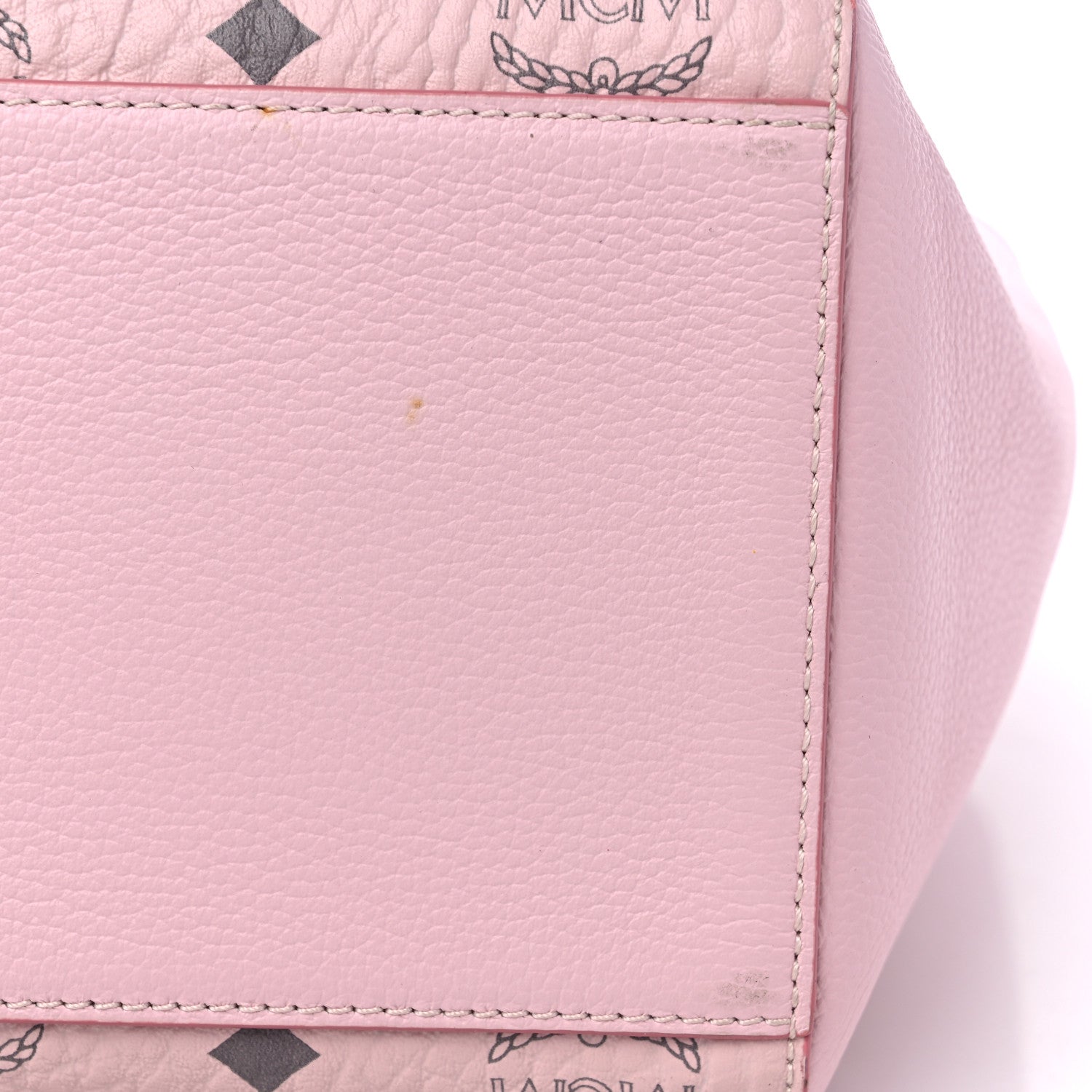 MCM Visetos Medium Portuna Shopper Tote Powder Pink 11 of 11