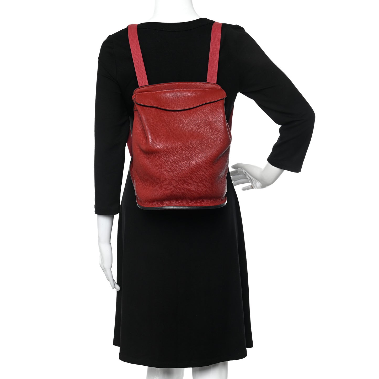 Taurillon Clemence Sherpa Backpack Rouge Garance