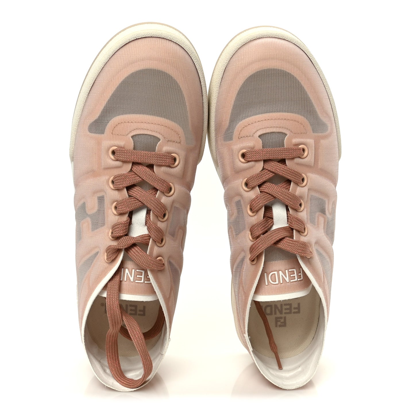 Fabric Mesh Fendi Match Low Top Sneakers 39
