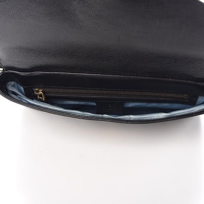 Gucci Calfskin Diagonal GG Medium Thiara Double Envelope Shoulder Bag Black White 9 of 11