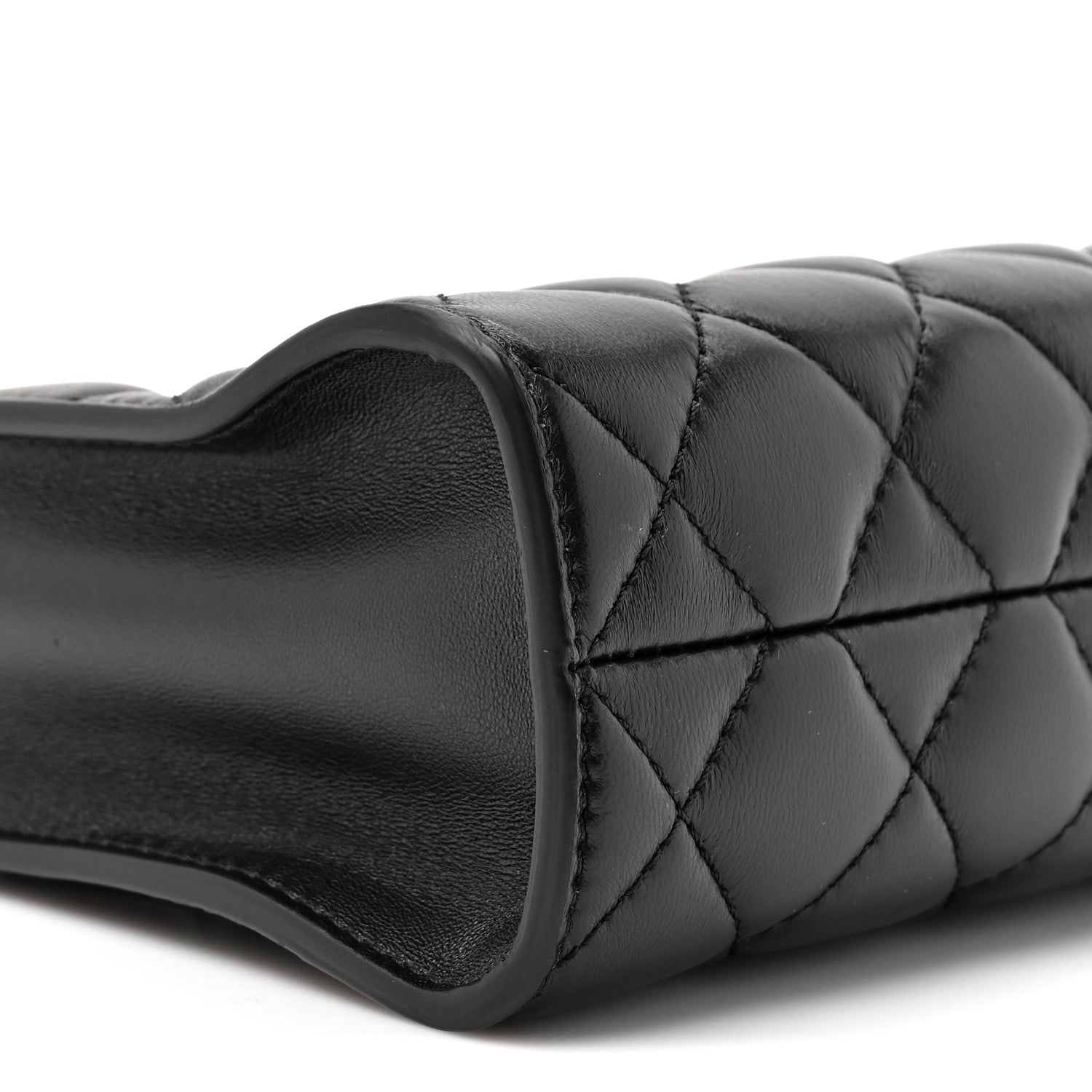 Chanel Lambskin Quilted CC Hobo Bag Black 10 of 10