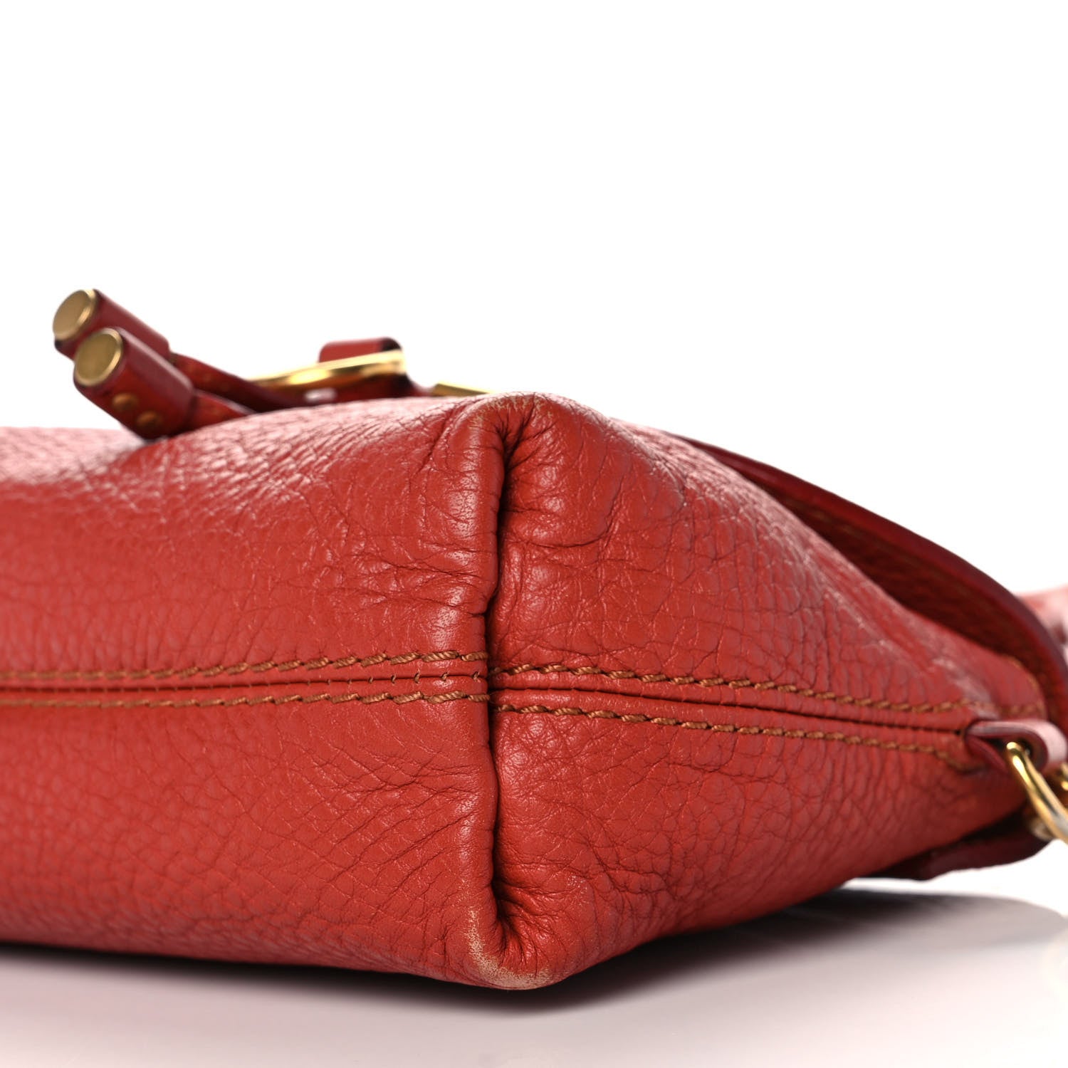 Chloe Calfskin Marcie Pochette Crossbody Bag Terracotta 10 of 10