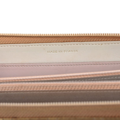 Chanel Metallic Aged Calfskin Quilted Palette Large Gusset Zip Around Wallet Gold 7 of 15