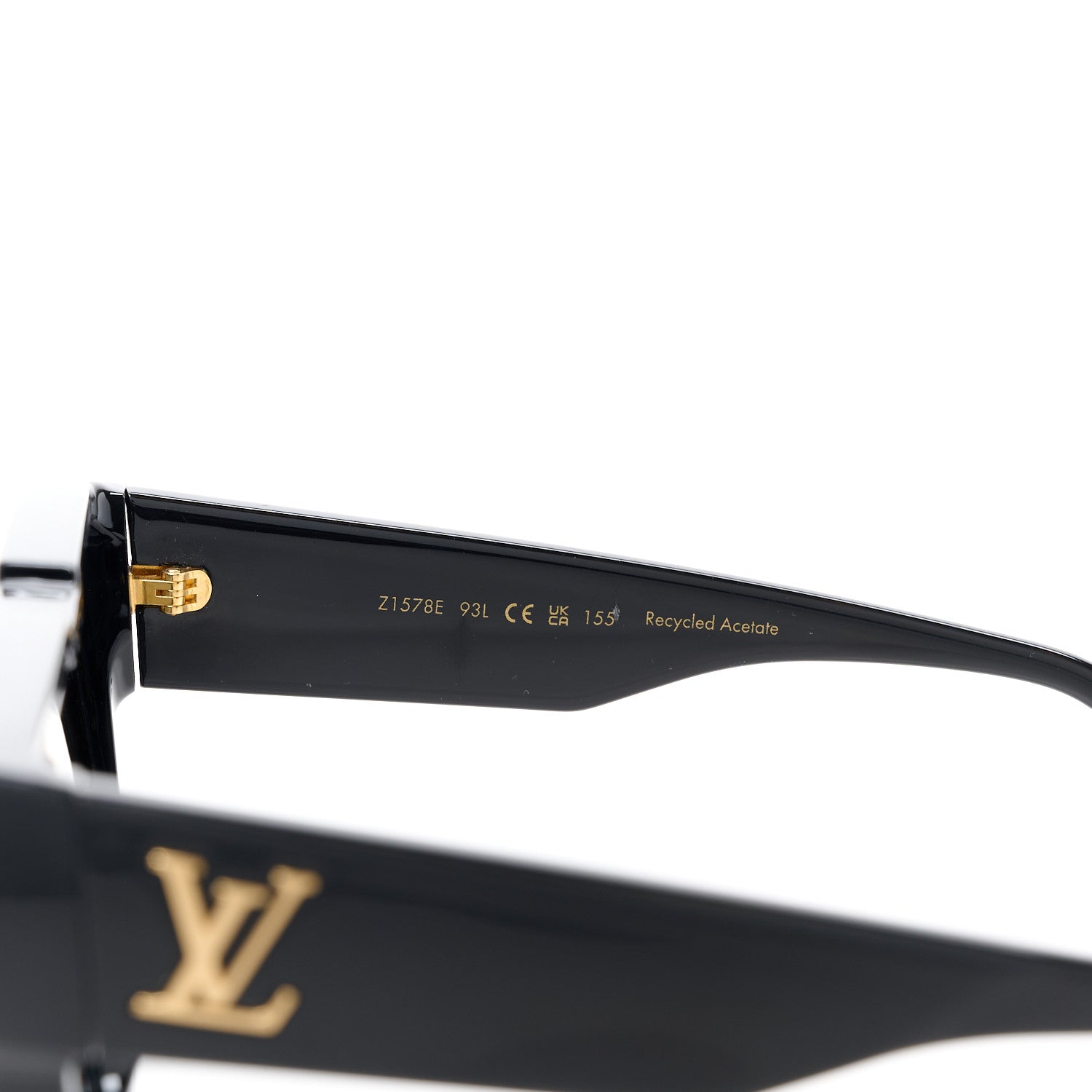 Louis Vuitton Acetate Swarovski Crystal Cyclone Sunglasses Z1578E Black 6 of 8